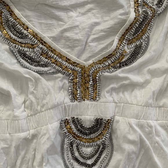 Banana Republic cotton tunic with beaded neckline - Picture 3 of 3